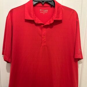 Columbia Vibrant Red Polo Shirt